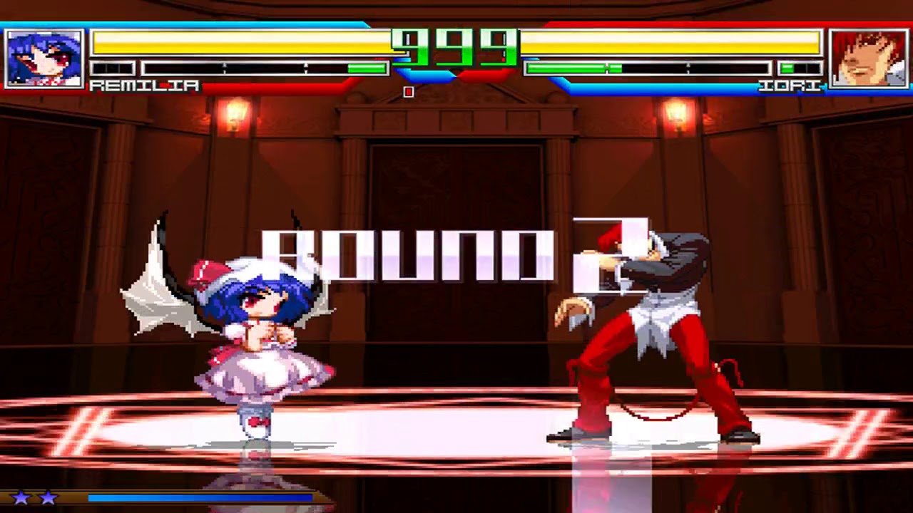 NICK54222 MUGEN: Remilia Scarlet (me) VS Iori Yagami (QuickFist)