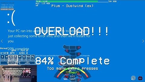 [lvl.19][ADOFAI Custom][x0.85] Plum - Dustwind (ex) (map by clockwork) 84%