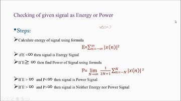 Digital signal Processing part-10 (Energy & Power of DT signal -1)