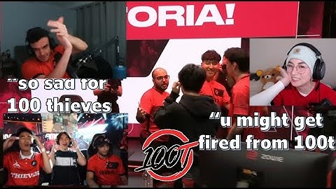 Kyedae, Tarik, FNS & s0m reacts to SENTINELS ELIMINATING 100 THIEVES from LCQ