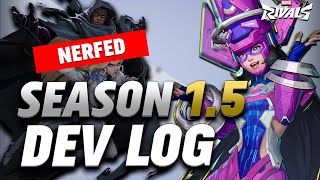 CLOAK AND DAGGER NERFED! | SEASON 1.5 DEV LOG REACTION