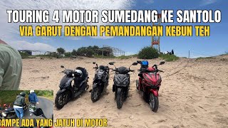 Touring Sumedang Santolo Garut via Garut Tea Plantation, the road is so extreme that some people ...