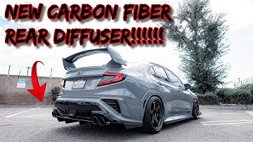 Carbon Fiber Rear Diffuser Install | 2022 Subaru WRX