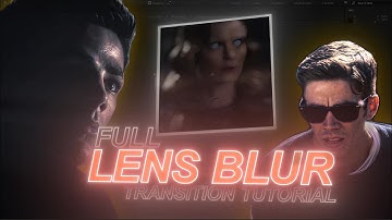 How I Make this Trending LENS BLUR Transition! || After Effects