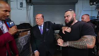 Paul heyman Bronson reed bron breakker backstage segment SD 6/20/25