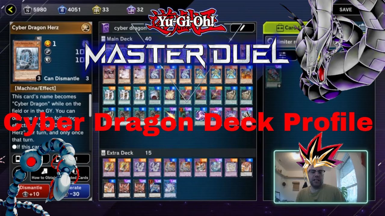 Yu-Gi-Oh Master Duel Cyber Dragon Deck Profile