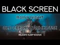 8 Hours Black Screen - Rainy Night in a Creaky Old House