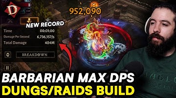 This Barbarian Build Broke My DPS Record! New 2025 META for Dungeons & Raids in Diablo Immortal