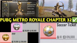PUBG METRO ROYALE CHAPTER 32 :- NEW CENTAUR BOSS 🐎 NEW SOCCER TICKET 🎫 SEASON COLLECTIBLE screenshot 1