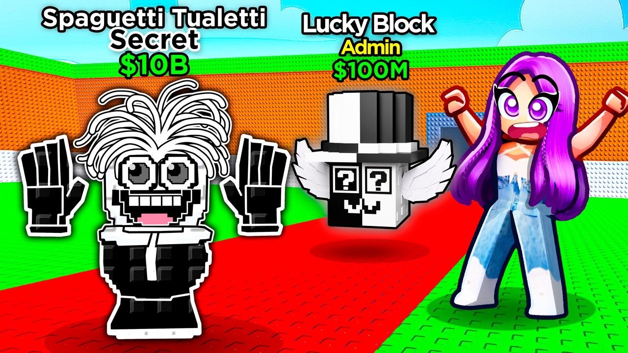 Giving My Crush 100 NEW Lucky Blocks for the 0.01% SECRET..