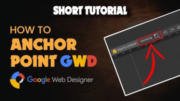 How to change anchor point google web designer 2024 | Skill Wave