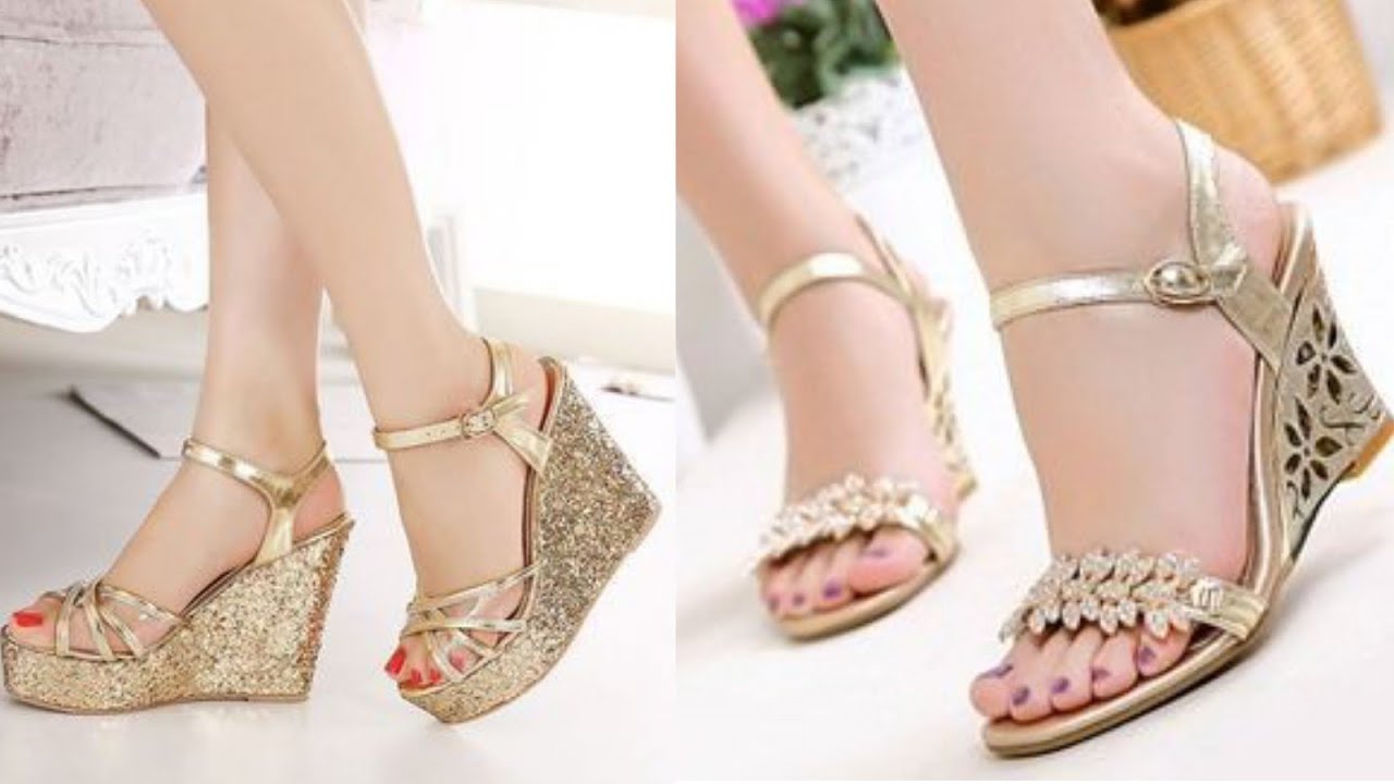 Beautiful, gorgeous,fabulous,fency  wegde heel sandal design, comfortable bridal sandal design ideas