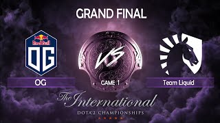 [GRAND FINAL 1 game] OG vs Team Liquid The International 9 Dota 2. Комментируют VILAT & XBOCT