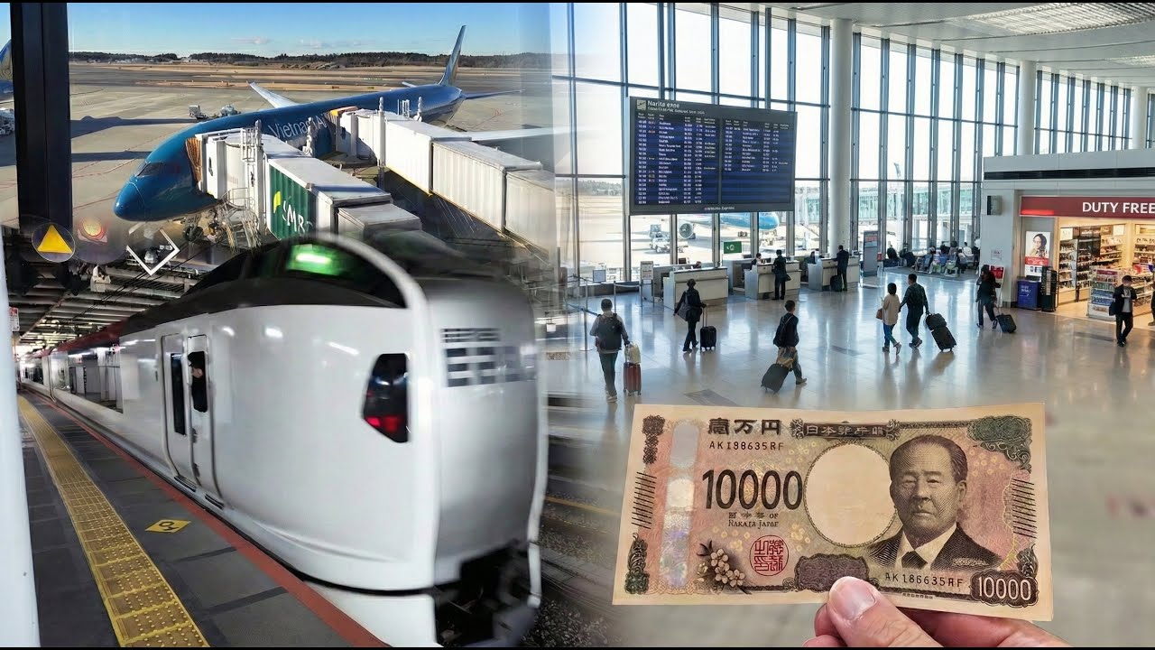 Full Trip Narita International Airport to Downtown Tokyo (Immigration, ATM, SIM Cards, & Train)