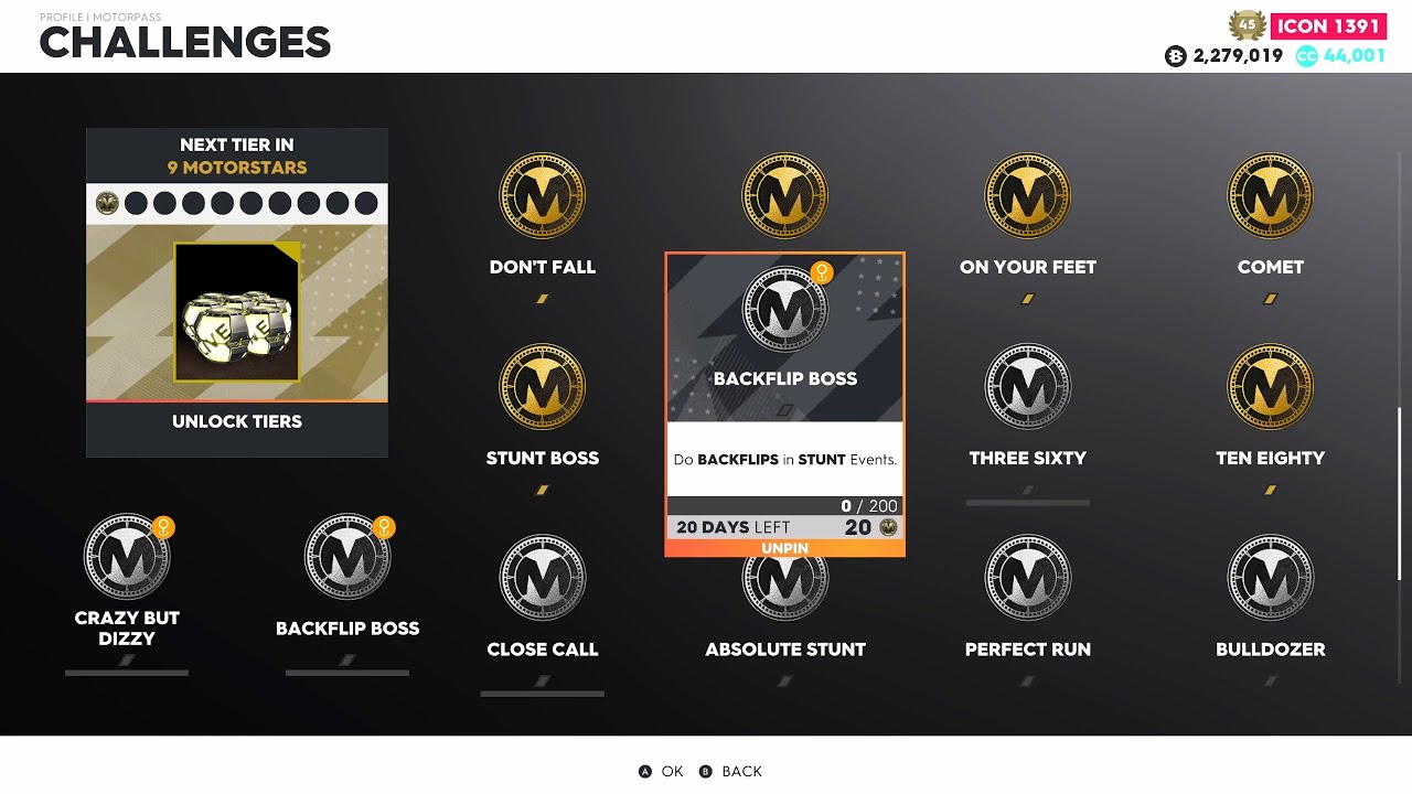 The Crew 2 Crazy But Dizzy and BackFlip Boss MotorPass Challenges