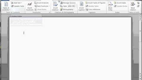 Introduction to Microsoft Word 2010