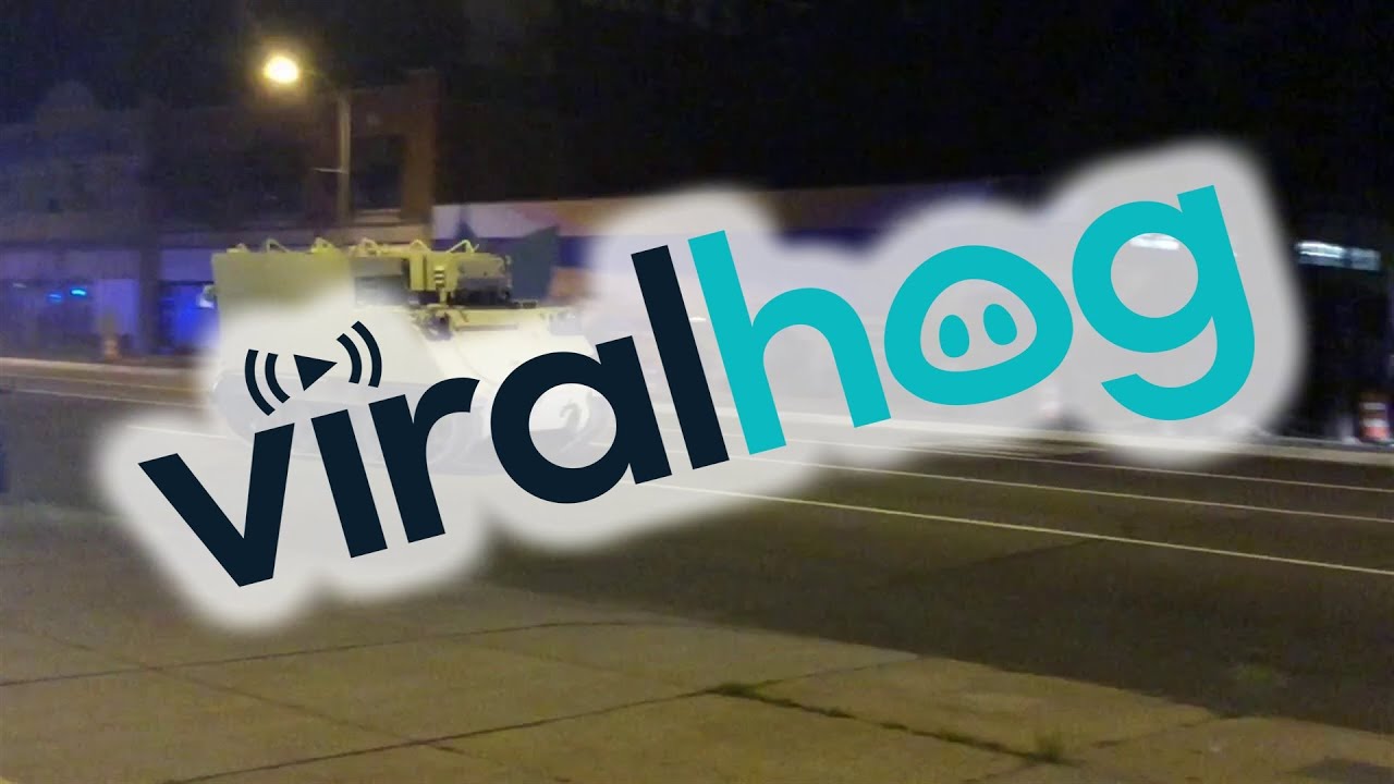 Stolen Tank Drives Through Streets || ViralHog - YouTube