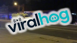 Stolen Tank Drives Through Streets || ViralHog