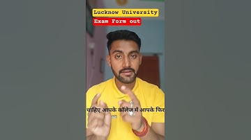 Lucknow University Exam Form 2025 Out | LU Exam Form Fill Online Step by Step | Last Date 10 Nov