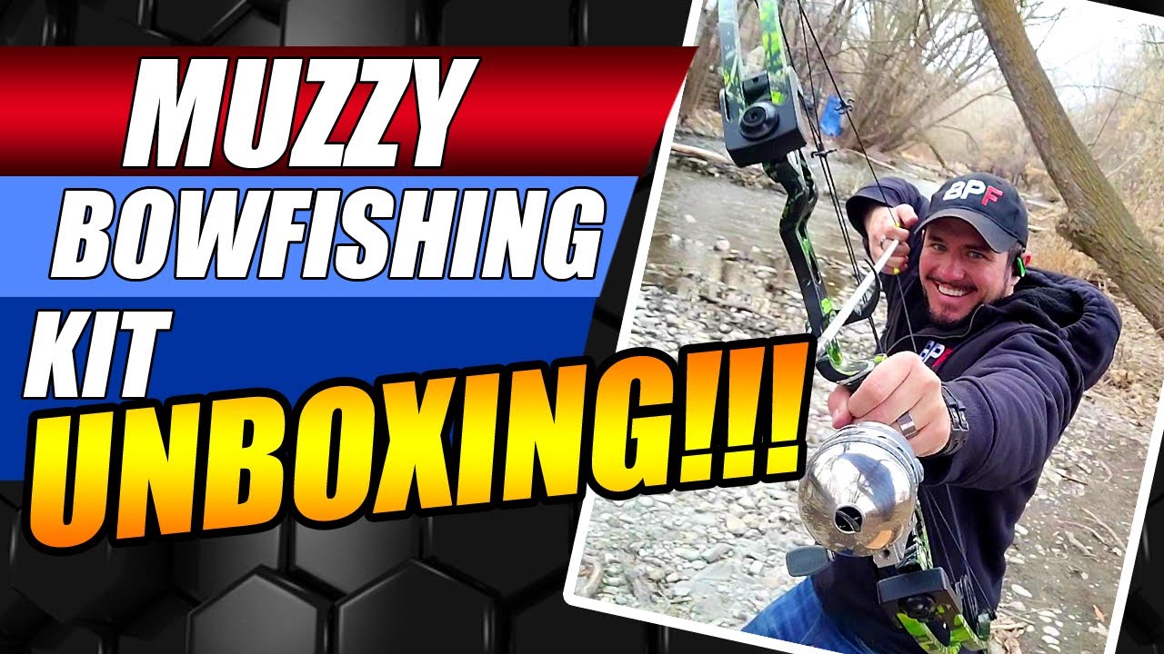 Muzzy Bowfishing Bow UNBOXING!! Muzzy Bowfishing Reel Muzzy Bowfishing Vice  Compound Bow Package 
