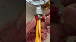 DIY Red Wire Clamp Trick To Lock Gas Hose Securely