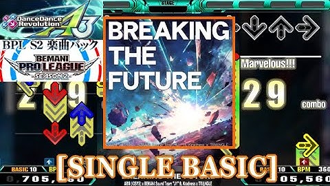 【DDR A3(GP)】 BREAKING THE FUTURE  [SINGLE BASIC] 譜面確認+Clap