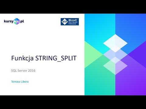 Funkcja STRING_SPLIT - SQL Server 2016