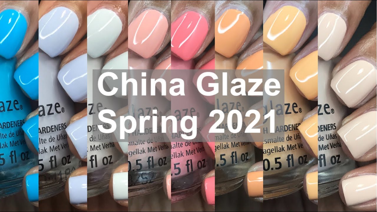 China Glaze Cali Dreams Spring 2021 Nail Polish Collection | Live Swatches