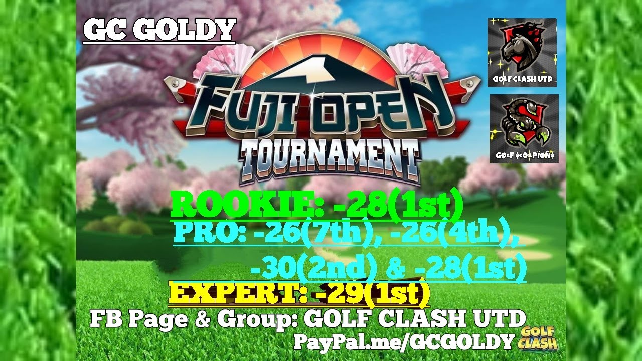 Golf Clash FuJi Open Winning Prize Chests YouTube