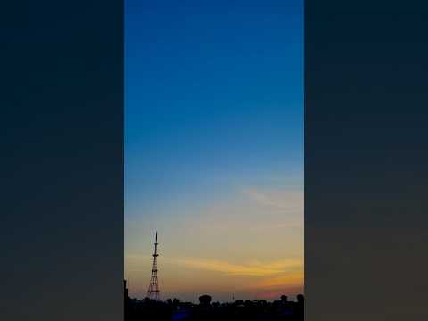 India's Eiffel Tower 😅 with beautiful moon #sky#shortsfeed#vlog#shorts