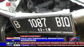 Polisi Temukan Botol Miras Di Lokasi Kecelakaan Bus Di Ciloto