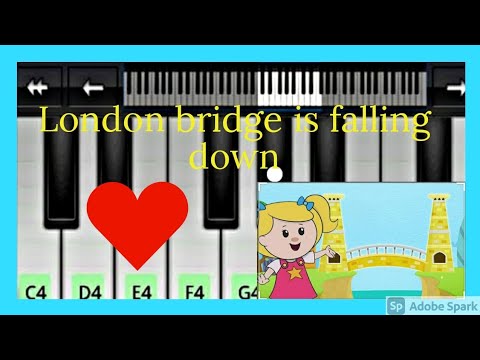 London bridge is falling down on piano