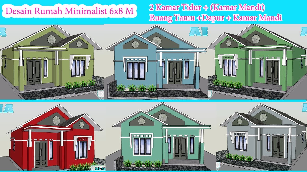 Inspirasi Desain Rumah Minimalist 6x8 M 5 Contoh Warna Cat Rumah Yang Menarik YouTube