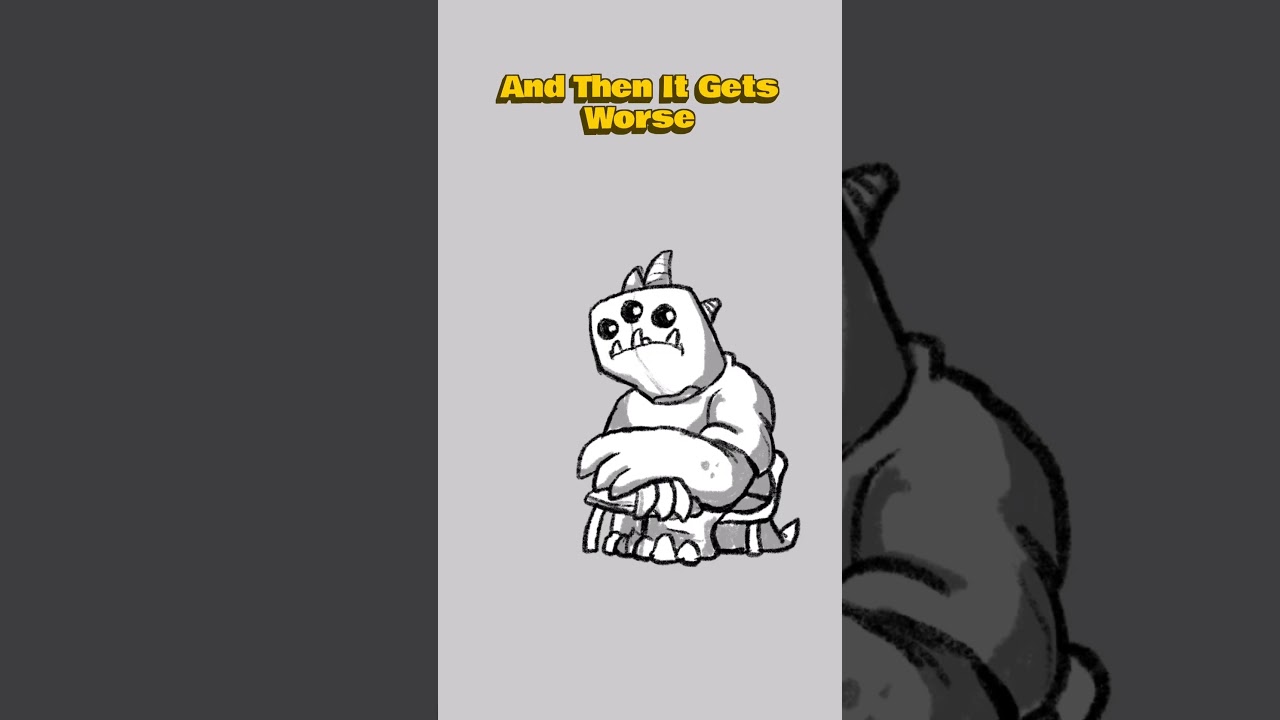 When Math Brings Out the Grumpopotamus 😂📚 #shorts #animation #cartoon