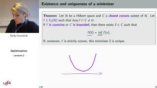 Nelly Pustelnik: Optimization -lecture 2
