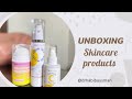 First UNBOXING video 🤩 |Skin care products by Organic Traveller #unboxing