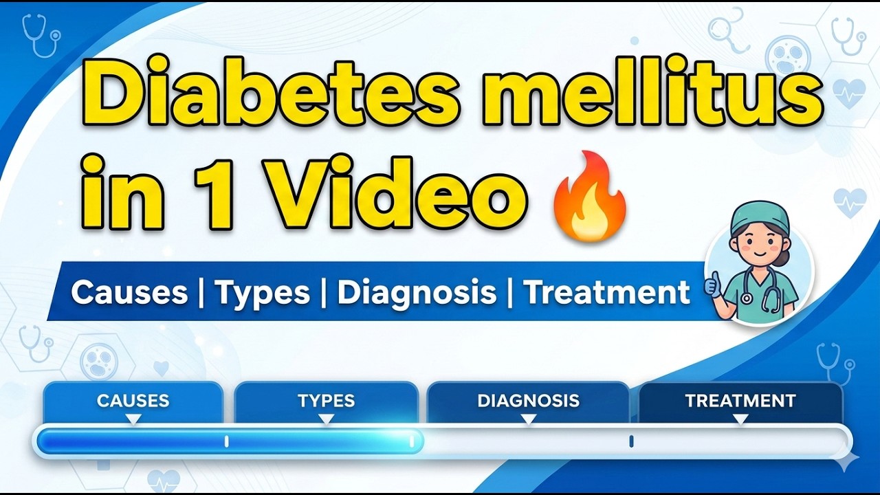 Diabetes Mellitus Made Easy 🩺 | Types, Diagnosis, Treatment & Nursing Management
