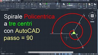 Three-center polycentric spiral with AutoCAD - Graphic representation technologies and techniques