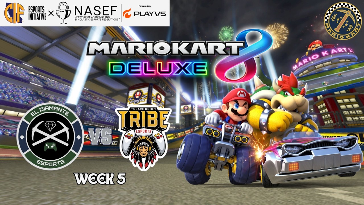 El Diamante vs. Tulare Union - CIF Esports Initiative x NASEF Mario Kart 8 Deluxe League - Week 5