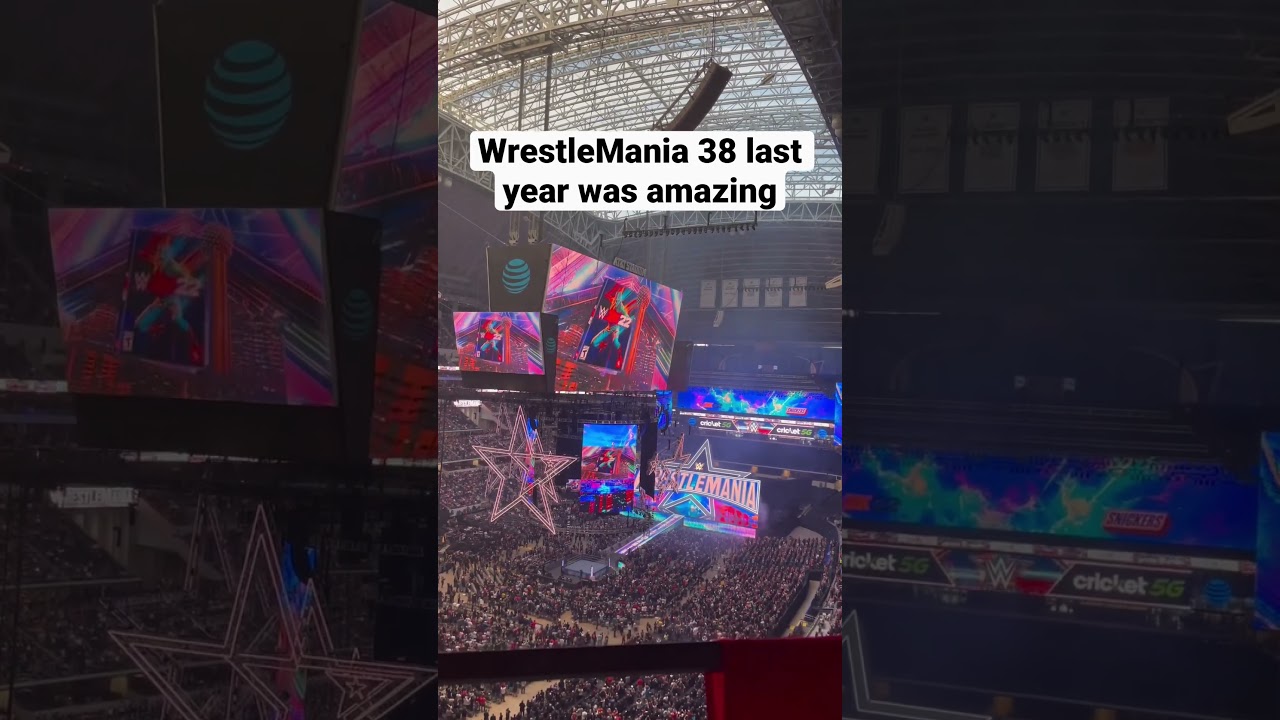 WrestleMania 38 intro and Pyro 