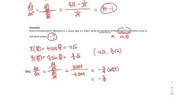 9.3(1) Parametric equation and calculus
