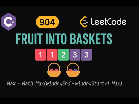 LeetCode 904: Fruit Into Baskets | CSharp Solution | Sliding Window