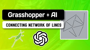 Grasshopper + ChatGpt - Connecting a Network of Lines by Distance