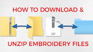 How to Download & Unzip Embroidery Designs
