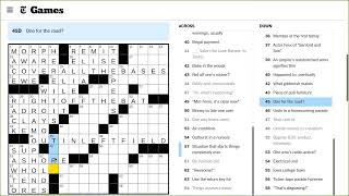NYT Crossword Solve Tuesday 2021-07-13