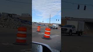 Demolishing Interior bridges of I-25 over Comanche Albuquerque Phase2 of I 25 Comanche Montgomery 25