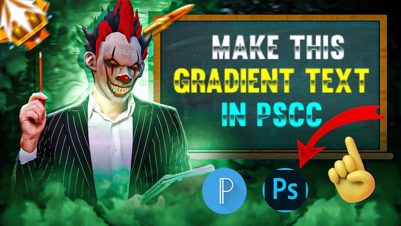 How to make text colour grading in PSCC|how to make text for free fire thumbnails #freefire #viral