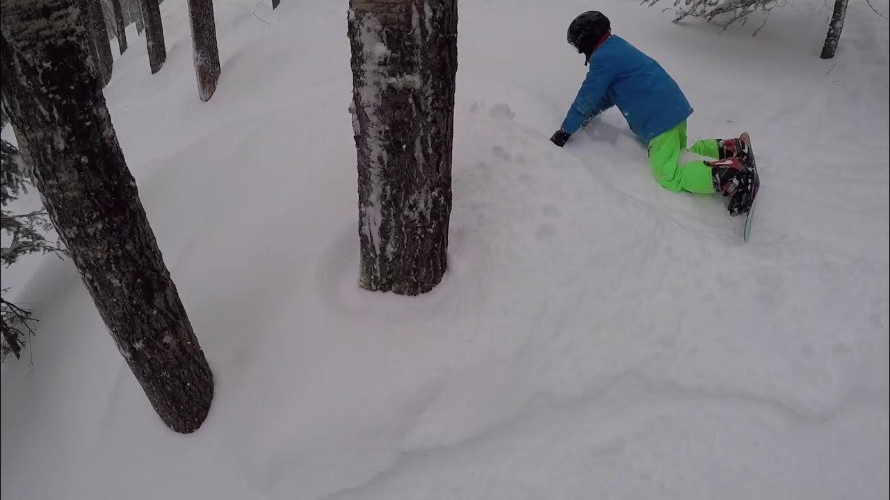 Sousbois dans la poudreuse (snowboard) YouTube
