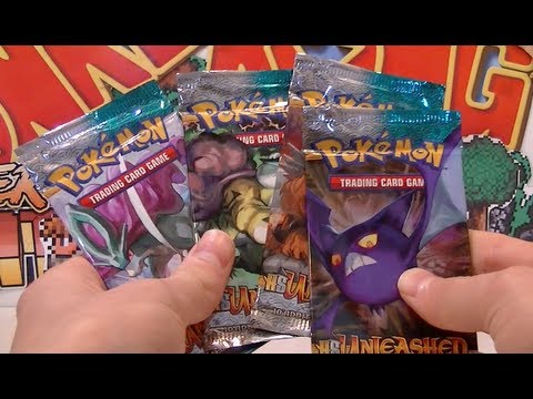 Opening 4 Pokemon Heart Gold Soul Silver Unleashed Booster Packs