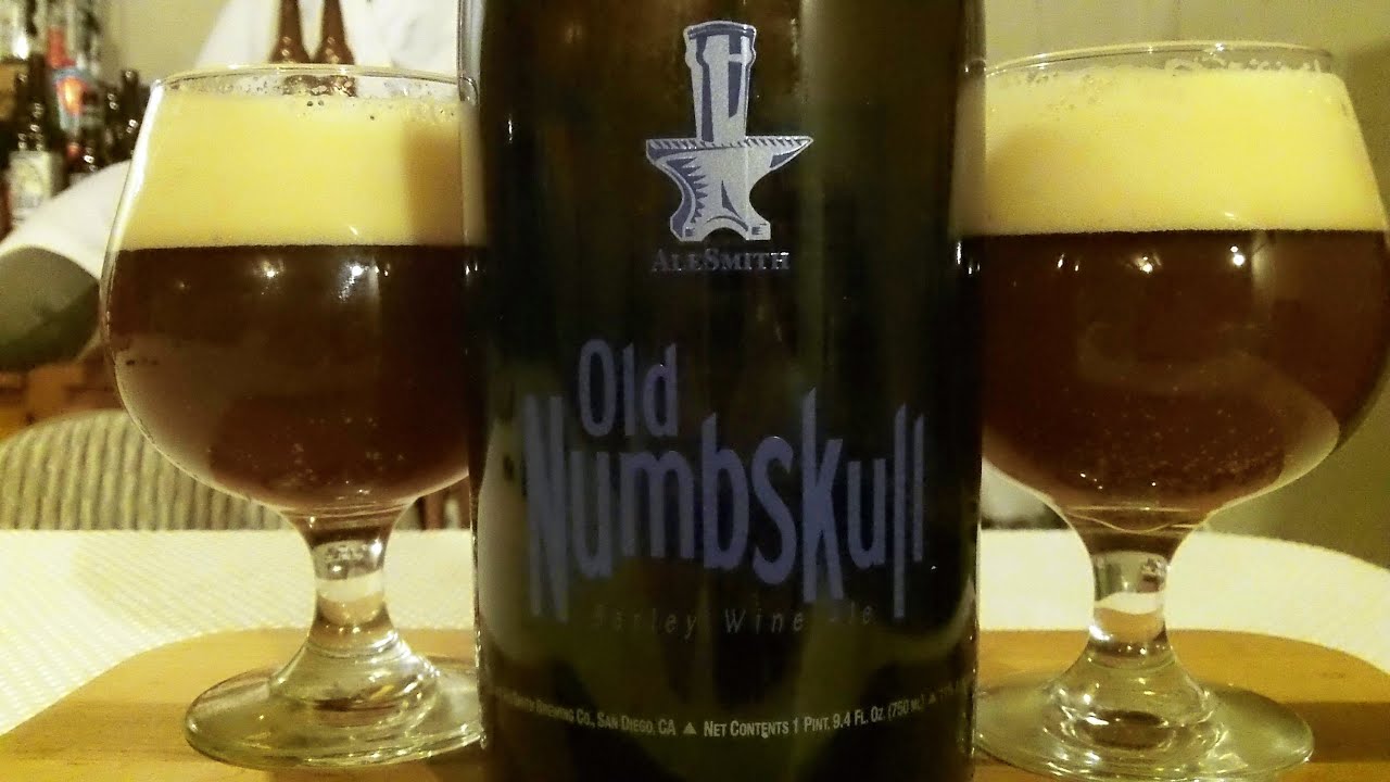 AleSmith Old Numbskull Barley Wine Ale ♦ 2012 Vintage ♦ (11% ABV) DJs BrewTube Beer Review 